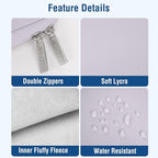 MOSISO Laptop Case 13.3 inch, 13-13.3 inch Laptop Sleeve Bag Compatible with MacBook Air/Pro 13/Pro 14 M5 M4 M3 M2 M1, HP Dell ASUS Lenovo, Neoprene Computer Sleeve Bag with Small Case, Dusty Lilac