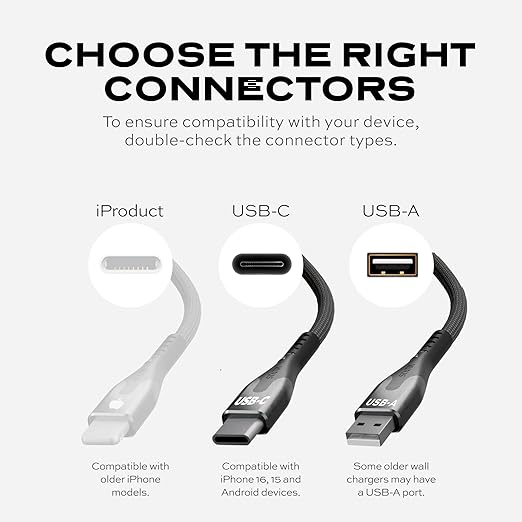 Statik MagStack USB to USB C Cable, A to Type C Charger Fast Charging Phone Charger Cord, On The Go Magnetic Charging Cable for Car, Compatible with iPhone 16 Pro Max, 15, Galaxy S24, 27W 3FT/1M