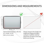 RAINYEAR 11-11.6 Inch Laptop Sleeve Protective Case Soft Lining Carrying Bag Padded Zipper Cover Compatible with 11.6" MacBook Air for 11" Notebook Computer Tablet Chromebook (Gray, Upgraded Version)