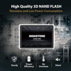 Gigastone SATA SSD 128GB (2-Pack) 2.5 inch SSD 510MB/s Upgrade Laptop PC Memory and Storage PS4 HDD Replacement 2.5" Internal Solid State Hard Drives SATA III SLC Cache 3D NAND Game Pro Performance