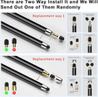 10 PCS Stylus,Stylus Pen for Touchscreen,Stylus 2-in-1 High Sensitivity & Precision Suitable for All Touch Screens of iPhone/ipad/Android Tablets(10 Stylus Pen Purple/Black + 20 Tips)