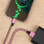 etguuds 6ft USB A to USB C Cable 3A Fast Charging, 2-Pack USB A to USB Type C Charger Cord for iPhone 16 15 Pro/Pro Max/Plus, for Samsung Galaxy S24 S23 S22 S21 S20 S10 A55 A54 Flip Note, Moto, Pink