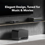 WiiM Sub Pro – 8" 250 W Wireless Smart Subwoofer | AI RoomFit™ Calibration | Wi-Fi 6 & Bluetooth 5.3 | 25 Hz Deep Bass | Works with WiiM Streamers, Amps & Any RCA Sub-Out System | Black