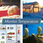 SensorPush HT.w Smart Temperature Sensor & Humidity Sensor - Bluetooth Thermometer and Hygrometer with App Monitoring - Water Resistant Temperature and Humidity Monitor for RV, Basement, Fridge & More