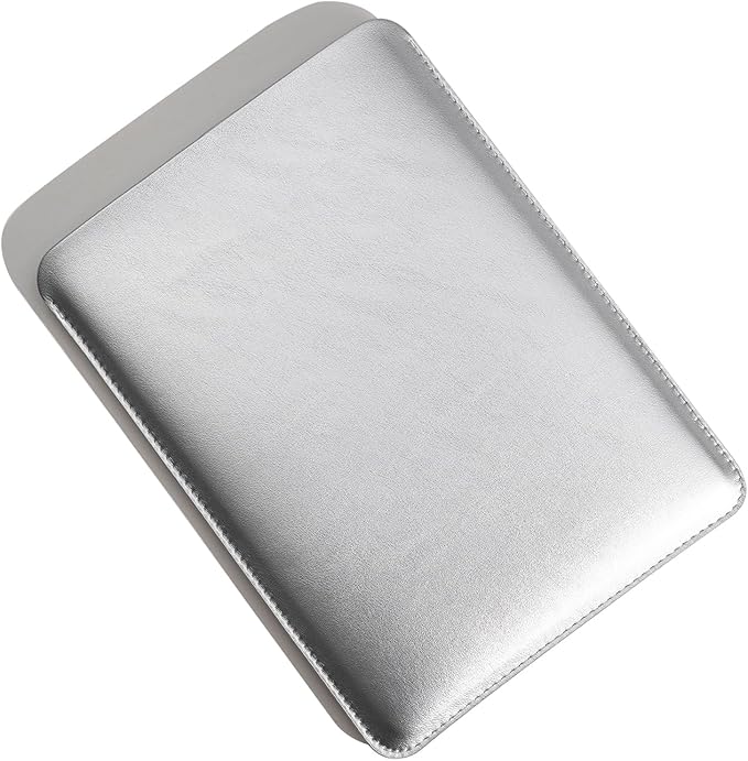 Laptop Sleeve 13 Inch Compatible with 2024 MacBook Air 13 A3113 M3 A2686 M2, New MacBook Pro 13 M2 M1 Color Silver