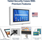 TABcare Locking Anti-Theft Metal Case for Samsung Galaxy TAB A 10.5" Tablet for Kiosk, POS, Store, Show Display, Time Clock (TAB A 10.5, Black)