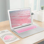 Allinside Pink Ombre Keyboard Cover Skin for MacBook Pro 13" 15" 17" (2015 or Older Version), MacBook Air 13" A1369/A1466, Older iMac Wireless Keyboard MC184LL/B