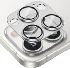 Tensea for iPhone 16 Pro/iPhone 16 Pro Max/iPhone 15 Pro/iPhone 15 Pro Max Camera Lens Protector, Metal Aluminum Alloy Tempered Glass Cover Camera Screen Protector Accessories, Case Friendly