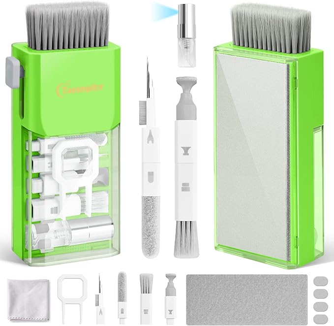 Laptop Screen Keyboard Cleaner Kit, All in 1 Electronics Cleaning Tool for MacBook iPad iPhone Pro Cell Phone, Brush Tool for Tablet, Computer, PC Monitor,TV Camera Lens with Patent, Green