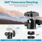 ULANZI TT53 Camera Tripod, 70.8” Travel Tripod for DSLR/Phone, Heavy Duty Fold Portable Stand with 360° Ball Head UKA Quick Release Plate, Lightweight Compact for Photography Vlogging Video Shooting