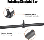 SERTT Workout Cable Machine Attachment for Home Gym, LAT Pulldown Attachments, Cable Accessories for Weight Training, Straight Pull Down Bar, Tricep Rope, Double D Row Handle, V-Shaped Bar