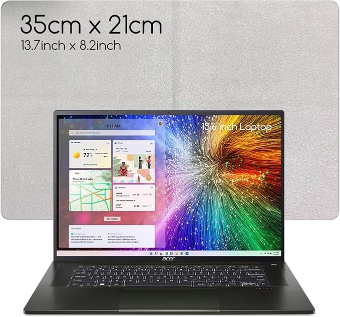 KEANBOLL 2-Pack 15.6 inch Laptop Microfiber Liner Cleaning Cloth, Laptop Keyboard Protector, Cleaning Screen Dust, Compatible with All 15.6"-16" Laptop