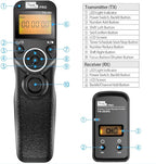 Remote Control Compatible for Sony, Pixel Wireless Shutter Release Cable TW-283 S1/S2 Timer Remote Control Compatible for Sony Alpha A100 A350 A450 A550 A560 A9 A99 A77 A7RII A7
