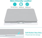 Laptop Bed Tray Desk, Foldable and Adjustable Lap Table with Heights and Angles, Upgraded-Sturdy Laptop Lap Desk for Bed/Sofa/Couch/Floor (2 Drawers, X-Large, Grey)