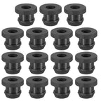 PATIKIL 7.5mm / 5/16 Inch Drill Hole,3/16 Inch ID Rubber Grommets, 15Pcs Top Hat Grommet for Wiring Eyelet Ring Gasket Automotive Firewall Cable Hole Plugs Wires Protection, Black