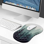 Hokafenle Ergonomic Mouse Pad Wrist Support, Wrist Rest Mousepad for Carpal Tunnel Pain Relief with Integrated Memory Foam Slope Massage Bulge (11.8x7.9 inch,Forest