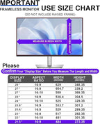 FILMEXT [2 Pack 21.5 Inch Computer Privacy Screen Filter for 16:9 All-in-One Desktop/Frameless Monitor- Removable Blue Light UV Blocking Privacy Shield for Thin Bezel Computer
