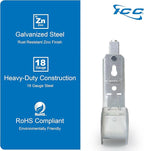 ICC Beam Clamp J Hook 2” with Retainer Clip - Galvanized Steel Cable Management Hooks for Hanging Cable to Beams - Rust-Resistant, EIA and TIA Compliant - 2 Inch 25 Pack
