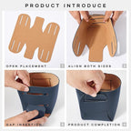 HOMIEAZICOZI 2-Pack Cork Leather Desk Accessories Storage - Pencil Pen Holder - Makeup Brush Holder Organizer - Stylish Addition to Home Decor (Dark Blue)