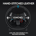 Logitech G29 Driving Force Racing Wheel and Floor Pedals, Real Force Feedback, Stainless Steel Paddle Shifters, Leather Steering Wheel Cover for PS5, PS4, PC, Mac - Black