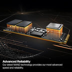 WD_BLACK 2TB SN8100 NVMe SSD Internal Solid State Drive - Gen 5 PCIe 5.0x4, M.2 2280, Seq. Read Speeds Up to 14,900 MB/s, Best for AI Applications, Gaming, and Video Editing - WDS200T1X0M