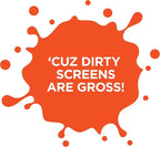 WHOOSH! Screen Shine Go - 1 fl oz Refillable Screen Cleaner Kit with Microfiber Cloth for MacBook, Phone, iPad & Eyeglasses - Powerful Streak-Free Cleaning - Pocket-Sized, TSA-Approved for Travel