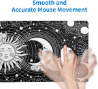 Magic Astrology Extended Big Mouse Pad Large, Gaming Mouse Pad Desk Pad,31.5x11.8 Inch Long Computer Keyboard Mouse Mat Black Mousepad with 3mm Non-Slip Base and Stitched Edge for Gaming and Office