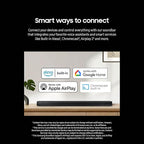 SAMSUNG Q990D 11.1.4ch Soundbar w/Wireless Dolby Atmos Audio, Rear Speaker Included, Q-Symphony, SpaceFit Sound Pro, Adaptive Sound, Game Mode Pro with Alexa Built-in, HW-Q990D/ZA