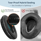 Aurivor Replacement Ear-Pads for Bose QuietComfort QC 35 (ii) 25 15 2 Headphones, Tear-Proof Cushion for QC35 (ii) QC25 QC15 QC2 SoundTrue/SoundLink AE2/AE2i/AE2w Around-Ear Headphones (Black)