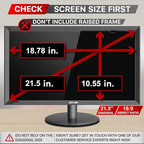 21.5 Inch Privacy Screen Filter for Widescreen 16:9 Monitor | Privacy Shield | Anti-Glare | Anti-Blue light Protector | Eye Protection | Computer Security Private Filter