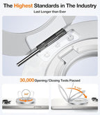 TORRAS 2025 Upgrade [Dual-Ring] Fit for MagSafe Phone Grip Ring Holder [Dual-Ring] Compatible with MagSafe Kickstand Magnetic for iPhone 16/15/14/13/12/11 Samsung, Google Accessories, Silver White