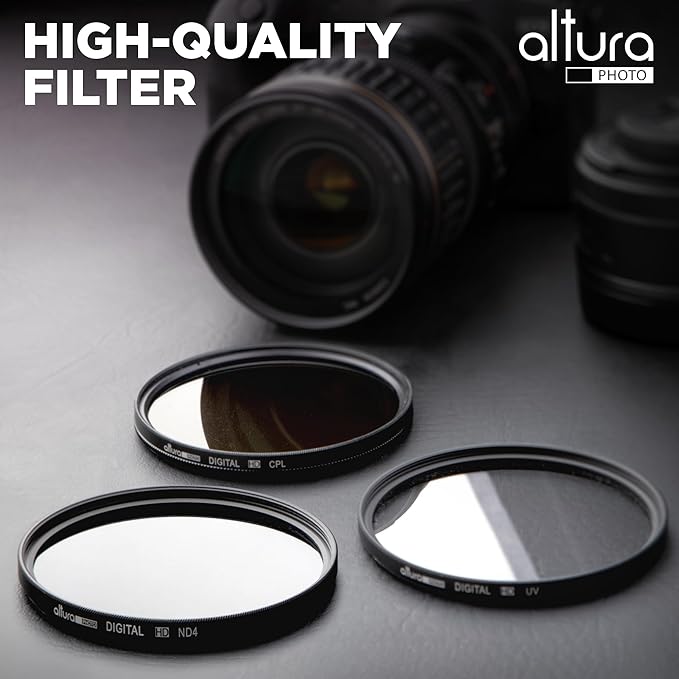 Altura Photo 40.5mm Lens Filter Kit - Multi-Coated UV Protector, CPL Polarizing and ND Neutral Density Filters + Case for Camera Accessories & Lenses