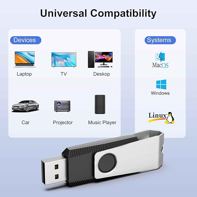 TOPESEL USB Storage Flash Drive,100PCS 1GB USB 2.0 Flash Drive Bulk Pack, USB Flash Drives Thumb Drives USB Stick Flash Memory Stick (1G, 100 Pack, Black)
