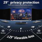 Magnetic Computer Privacy Screen Filter 27 Inch for Frameless Monitor Thin Bezel 16:9 Widescreen, Hanging Removable Anti Blue Light Privacy Filter Protector Eye Protection