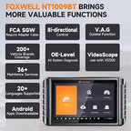 FOXWELL NT1009 All-System Bi-Directional Scan Tool with All Reset Services, Topology Mapping, V.A.G Guide & FCA SGW Support, CAN-FD DoIP Diagnostic Scanner for All Cars, 3-Year Free Updates