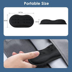 VANKEY 2 Pack Mouse Wrist Rest, Ergonomic Desk Wrist Pad for Mouse, Comfortable Computer Mouse Wrist Support with Memory Foam Fillings, Non-Slip Base (Black)