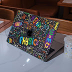 Compatible with MacBook Air 13.6 Inch Case A3240 M4 A3113 M3 A2681 M2 Chip 2025 2024 2023 2022 Release, Crystal Black Pattern Plastic Hard Shell Cover for Mac 13.6 M4, Physical Chemistry