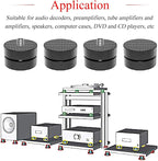 Audiocrast 4X HiFi Speaker Spikes 40×23mm Speaker Stand Feet Pads HiFi Shock Absorber Feet Aluminum Isolation Feet for Audio Speaker Subwoofer CD DVD Amplifier Turntable DAC
