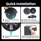 4.5" Suction Cup Camera Mount with 4.72" Extension Rod, Universal Car Mount for Cameras, Phones, Cameras with 3.84" Magic Arm