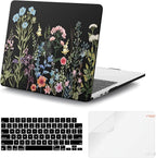 iCasso for MacBook Air 13 inch Case 2025 2024-2022 Release M4 A3240 M3 A3113 A2681 M2 with Liquid Retina Display, Hard Plastic Shell for Mac Air 13.6, TPU Keyboard Cover&Screen Protector, Weeds