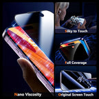 UniqueMe for iPhone 14 Pro Max Privacy Screen Protector - [Military Grade Shatterproof & 9H+ Hardness] Screen Protector 14 Pro Max Tempered Glass Full Coverage Protection, Easy to install, 2 Packs