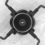 Jgstkcity Pop Up Outlet for Countertop 3.15-inch Desk Wire Hole Insert,9-in-1 Power Strip with 15W Wireless Charger,4 Outlets 4 USB Ports,15Amp Tamper Resistant Receptacle, ETL Listed (Black)