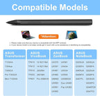 ASUS Stylus Pen for Transformer/Vivobook Flip/Notebook Touchscreen Laptop/Tablet - Rechargeable, 4096 Pressure Sensitivity, Microsoft MPP Protocol, Black
