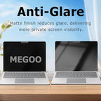 Megoo Privacy Screen for Surface Laptop 13 inch (2025), Magnetic Anti-Spy Film, Anti-Glare, Blue Light Filter, Washable Nano Adhesive, Removable Design