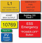 Engraved Electrical Panel Labels, Phenolic Labels, Breaker Box Label, Electric Meter Tags, Plastic Electrical Label, Plastic Tags