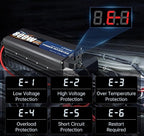 LVYUAN 800 Watt Pure Sine Wave Power Inverter 24V to 110V/120V DC to AC Converter with Dual Sockets, Dual USB Ports, LED Display for Home Outdoor RV Car Power Inverter Power Adapter