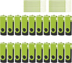 EASTBULLUSB Flash Drive Bulk 2GB 20 Pack with Lanyards USB 2.0 Thumb Drive Bulk Memory Stick Swivel Pen Drive for Storage and Backup 2GB 20 Pack, Green