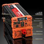 BELTTT 3000W Pure Sine Wave Inverter 12V DC to 120V AC for RV, Truck, Off-Grid, Home, Solar Car Power Inverter with Dual AC, 20A Socket, 5V 2.1A USB, Hardwire Port, Remote Controller 23Ft Cable
