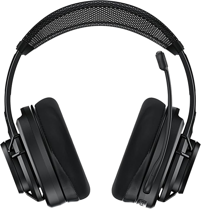 Turtle Beach Atlas Air Wireless Open Back PC Gaming Headset - PC, PS5, PS4, Mobile - 24-bit High-Fidelity Audio, Broadcast Grade Mic, Bluetooth, Floating Earcup, Memory Foam Cushions, 50-Hr Battery