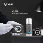 VSGO 4/3 Sensor Cleaning Kit for Mirrorless MILC and ILDC Cameras, 6pcs Micro Four Thirds CMOS Cleaner Swabs (12mm) and 10ml Cleaner Included (VS-S01E)